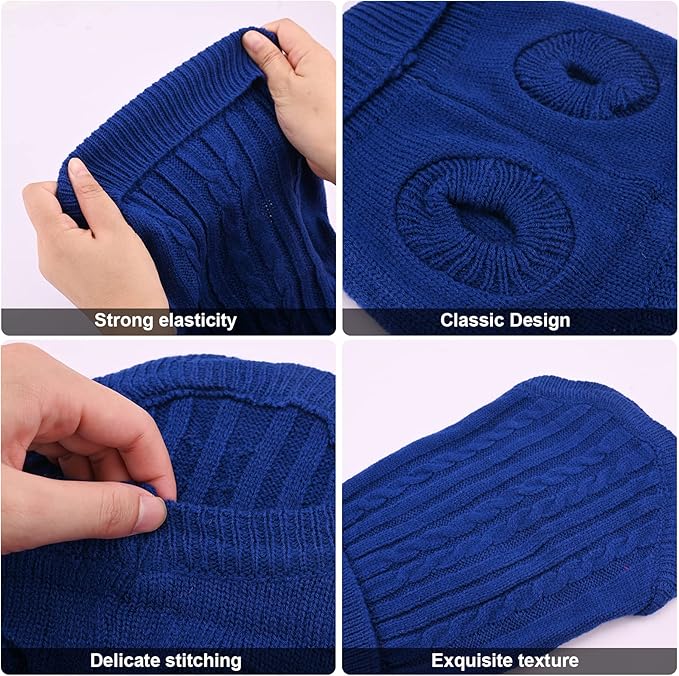 Navy Blue Pet Cat Dog Sweater, Winter Warm Pet Jumper Sweater Clothes - OneBag