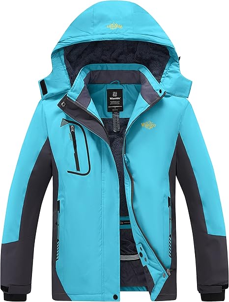 Wantdo Women's Mountain Waterproof Ski Jacket | Windproof Rain Winter Coat - OneBag