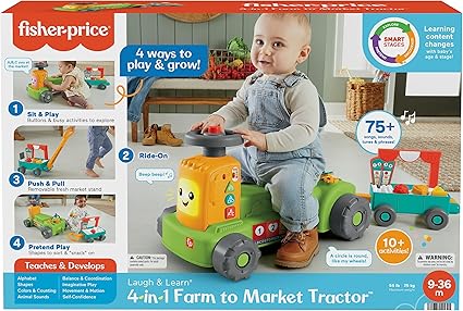 Fisher-Price Multicolor First Educational Games, HRB83, Children Toddler Car Truck - OneBag