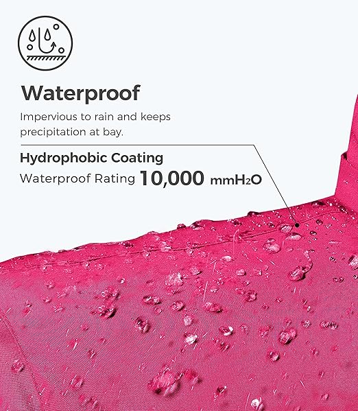 Wantdo Women's Mountain Waterproof Ski Jacket | Windproof Rain Winter Coat - OneBag
