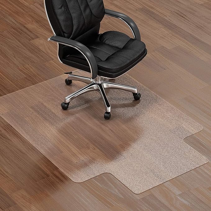 Chair Mat for Hard Wood Floors, 90x120CM (35' x 47') Heavy Duty Floor Protector, Easy Clean- Used - OneBag
