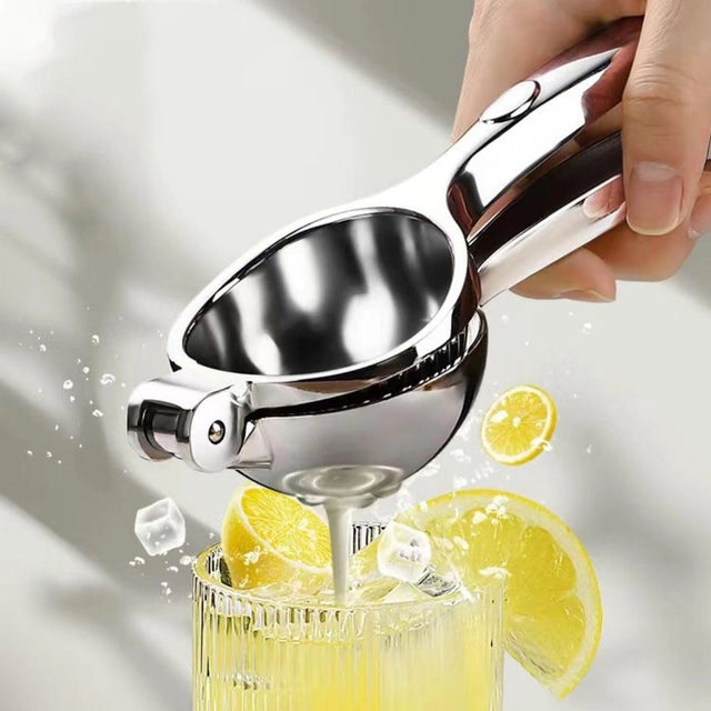 Lemon Squeezer Heavy Duty, Premium Metal Lemon Orange Lime Citrus Press Juicer Hand Juicer, Engineered Hand Squeezer Easy to Use and Clean - Anti Corrosive and Dishwasher Safe - OneBag