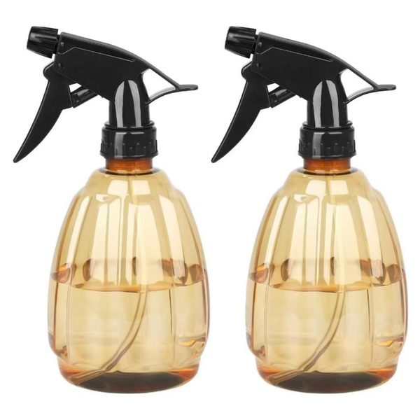 2 Pcs 500ml Spray Bottles, Water Spray Bottle Set Plastic Water Spray Bottles with Adjustable Trigger Sprayers, Spray Bottles for Cleaning, Gardening, Plant Misting