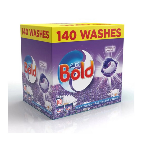 Bold All in 1 Pods Washing Detergent Tablets Capsules Pod 140 Pods Family Pack 140 washes