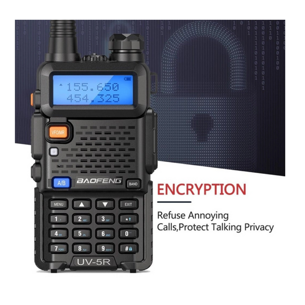UV 5R Walkie Talkie 5W Portable Dual Band VHF UHF Transceiver Two Way Radio
