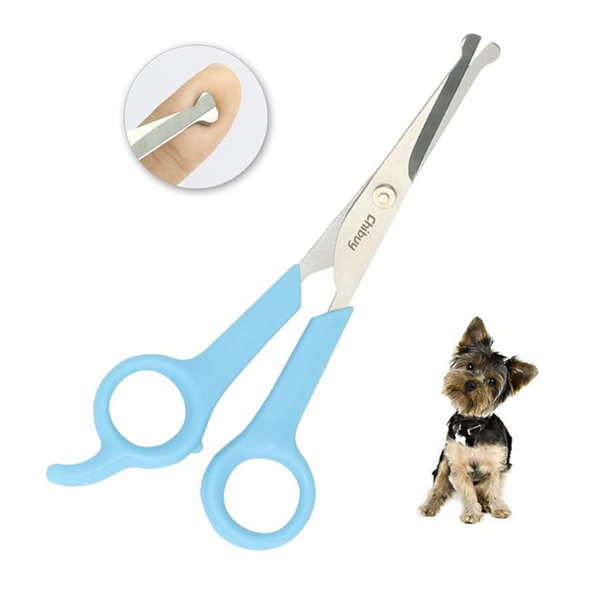 Chi-buy Pet Grooming Scissors for Dogs and Cats with Safe Round Tips Stainless Steel Dog Eye Cutting Scissors