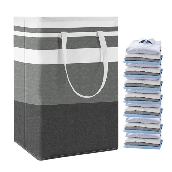 Bosdontek 75L Large Laundry Basket Waterproof, Collapsible Laundry Bag, Freestanding Laundry Hamper Washing Baskets for Laundry