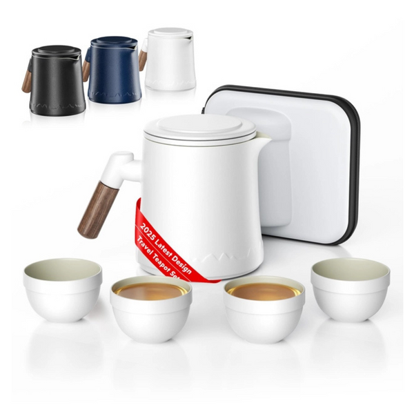 Tea Mugs With Infuser and Lid, Tea Accessories for Tea Lovers, Tea Cups and Mugs, Tea Cup with Lid 350 ML White