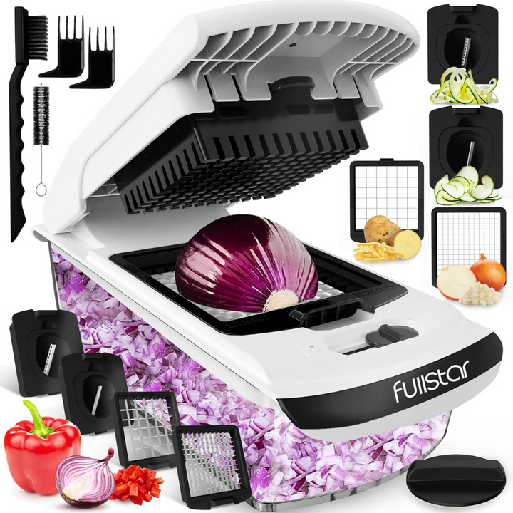 Vegetable Chopper Cutter Mandoline Slicer and Dicer, Cheese Grater, Salad Potato Chipper - Veg Chopper and Dicer - Kitchen Tools & Gadgets - OneBag