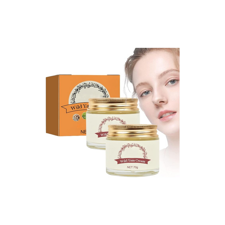 2 Pcs Wild Yam Cream, Annas Wild Yam Cream Organic for Hormone Balance, Women's Organic Wild Yam Root Cream - OneBag