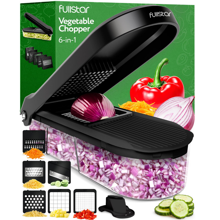 Vegetable Chopper Cutter Mandoline Slicer and Dicer, Cheese Grater, Salad Potato Chipper - Veg Chopper and Dicer - Kitchen Tools & Gadgets - OneBag