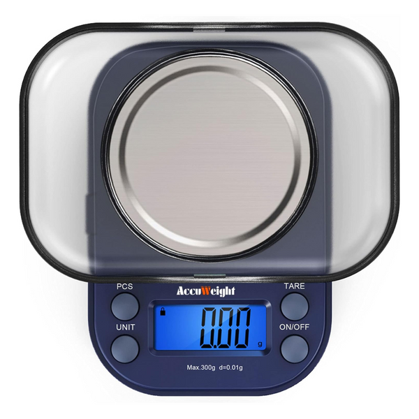 300g LCD Mini Precision Scale, Stainless Steel, 0.01g, Multifunctional, Portable, Auto Shut Off  Scale for Gold, Jewelry, Chemistry Lab