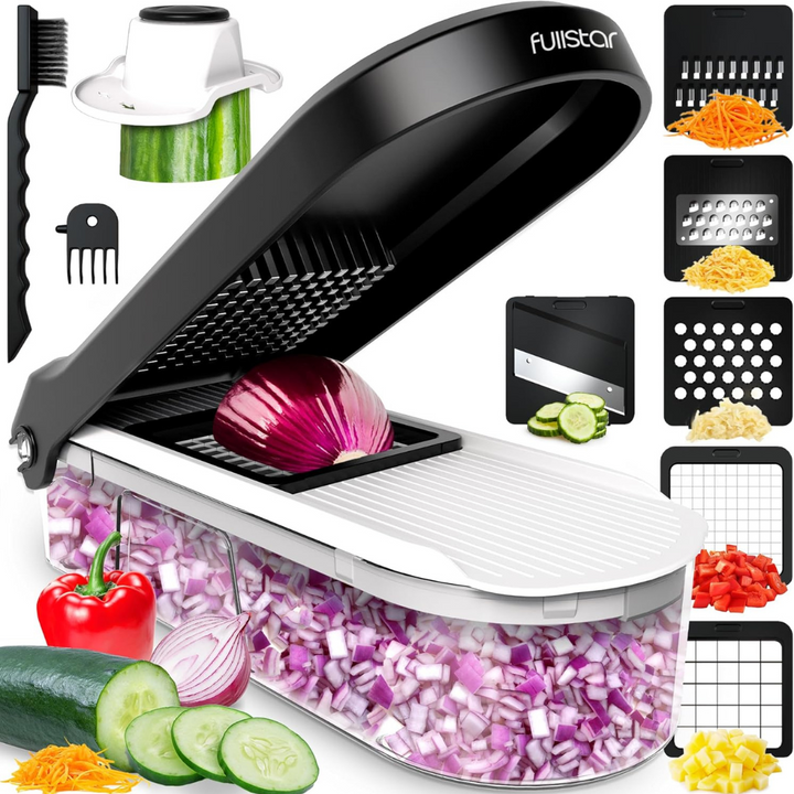 Vegetable Chopper Cutter Mandoline Slicer and Dicer, Cheese Grater, Salad Potato Chipper - Veg Chopper and Dicer - Kitchen Tools & Gadgets - OneBag