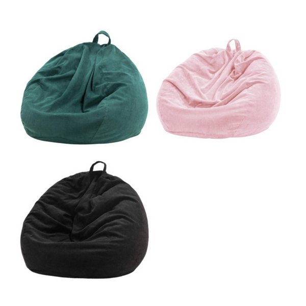 Nobildonna Bean Bag Chair Cover (No Filler) for Kids and Adults. Extra Large 300L Bean Bag Stuffed Animal Storage Washable Soft Premium Corduroy Stuffed Plush Toys Bean Bag Cover