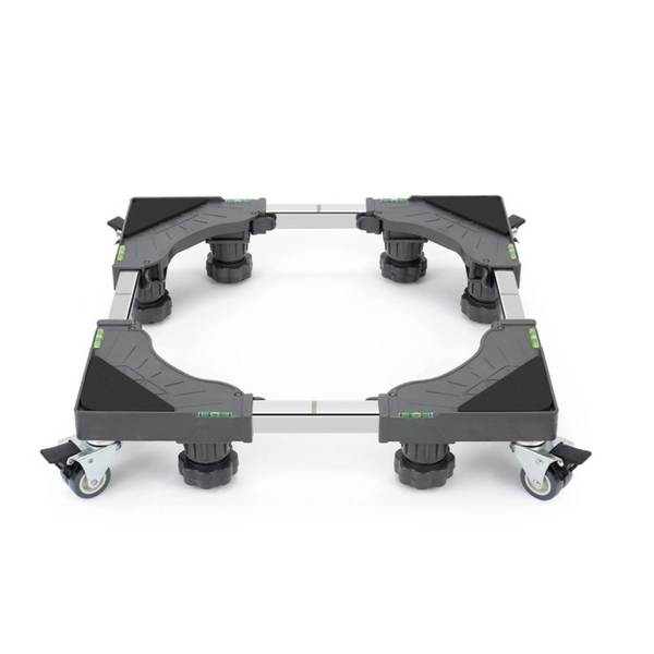 W B D WEIBIDA Adjustable Appliance Dolly Cart with 4 Locking Wheels and 8 Dolly Feet, Max Weight 600LBS, Small Furniture Appliance Rollers for Dryer, Refrigerator and Washer, 16” to 24-3/8” Adjustable