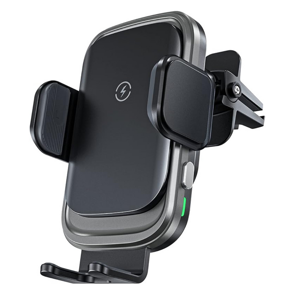 Tigratigro Qi Wireless Car Charger 15W, Wireless Car Phone Holder with Anti-Shock System, 360° Free Rotation.