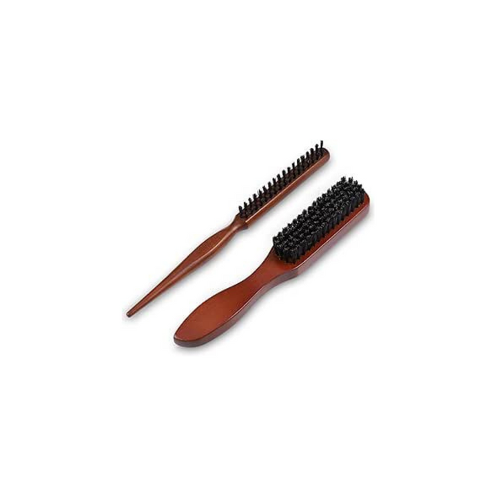 2 Pcs Teasing Hair Brush, Bristle Brush Hair for Hair and Beards, Wood Handle Detangle Hair Brush for Men and Women - OneBag