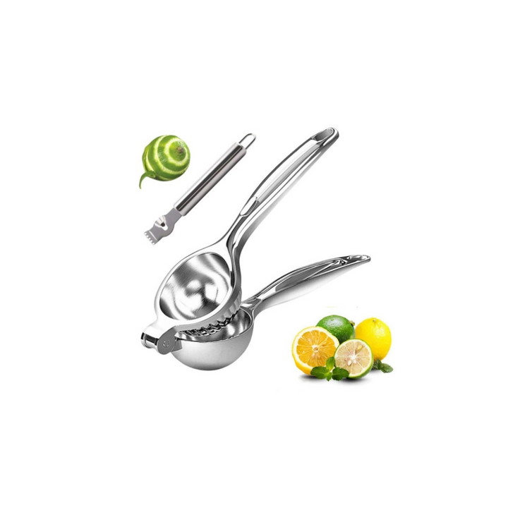 Lemon Squeezer Heavy Duty, Premium Metal Lemon Orange Lime Citrus Press Juicer Hand Juicer, Engineered Hand Squeezer Easy to Use and Clean - Anti Corrosive and Dishwasher Safe - OneBag