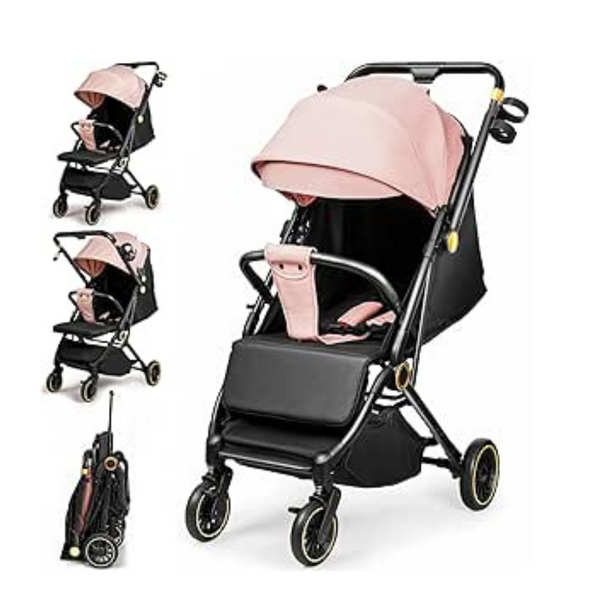 Dream On Me Compact Baby Stroller Lightweight for Toddlers, Travel Baby Pushchair Stroller Plane Approved, Foldable Baby Pram Portable for Infant and Toddler