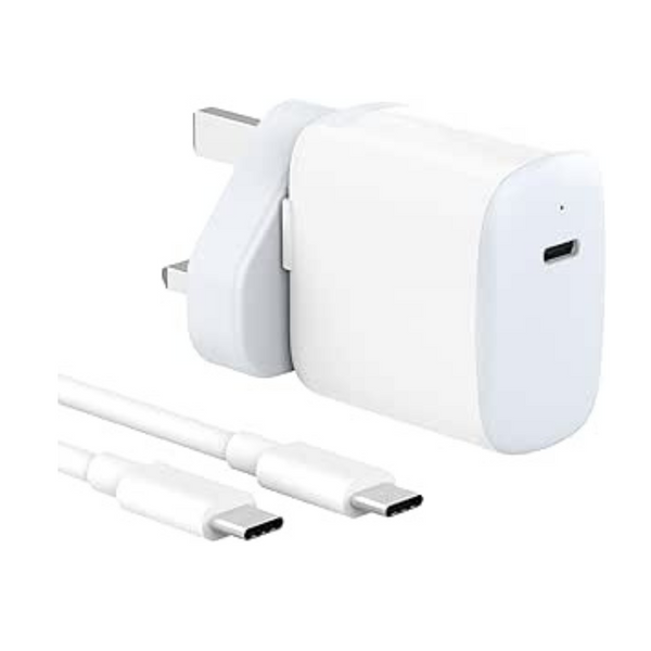 30W USB C Charger Compatible for MacBook air 13 12 inch, iPad Pro 13, 12.9, 11 inch 2024 2023 2022 2021 2020 2019 M4 M2 M1, iPad Air 5 4, Mini 6, iPad 10, iPhone 15, Pixel 8 7, 2M/6.6FT USB-C Cable