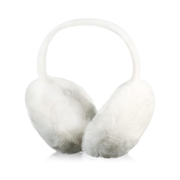 KINBOM Women Winter Earmuffs, Cute Faux Furry Ear Muffs Winter Warm Foldable Ear Covers for Cold Weather Outdoor Winter Women Girls