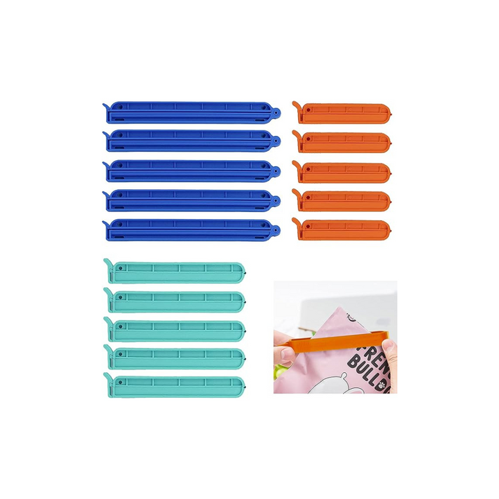 15 Pcs 3 Sizes Food Bags Clips, bag clips for food storage Clips for Home for Sealing Food Snacks Coffeeclips food use for Kitchen Office - OneBag