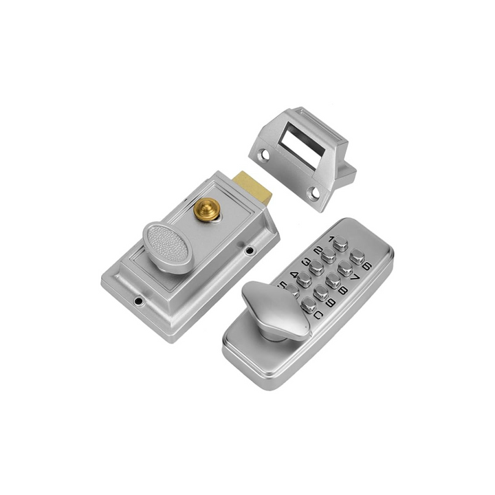 Yctze Digit Code Lock for Door Mechanical Code, Lock Security Coded, Lock Password, Lock Door, 2-4 Digits Heavy Duty Indoor Outdoor Keyless for Gate Cabinet Commercial Use with Digital Keypad - OneBag