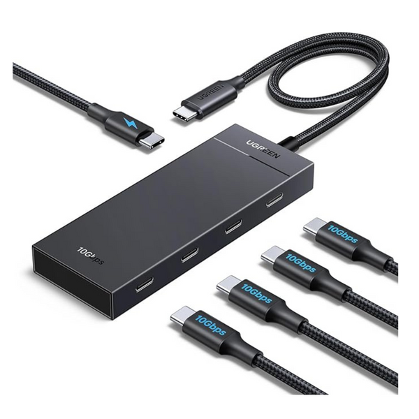 UGREEN 10Gbps USB C Hub, USB-C Splitter with 4 USB C Port,100W PD Compatible with MacBook Pro, MacBook Air, iPad Pro, and iPhone 16, Plug and Play
