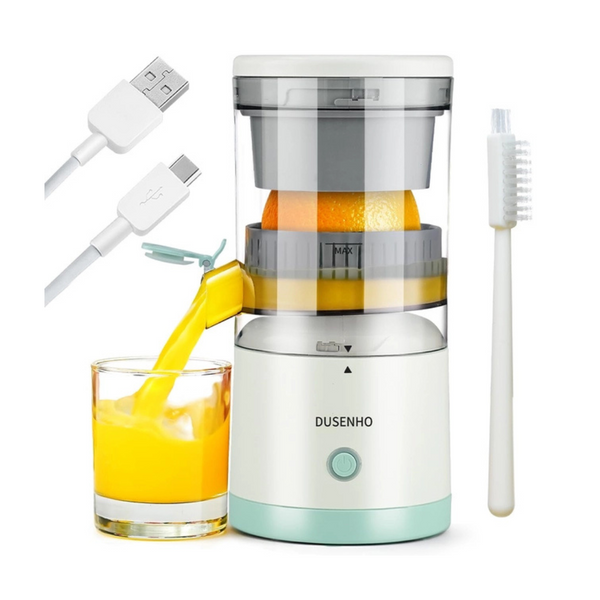 Electric Juicer, Rechargeable Citrus Portable Juicer with USB and Cleaning Brush, Juicer Machines Easy Clean