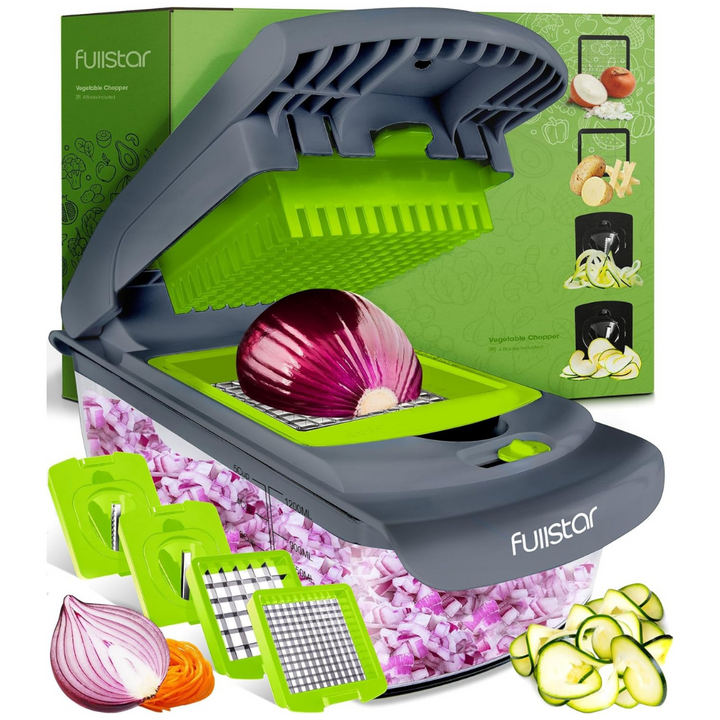 Vegetable Chopper Cutter Mandoline Slicer and Dicer, Cheese Grater, Salad Potato Chipper - Veg Chopper and Dicer - Kitchen Tools & Gadgets - OneBag