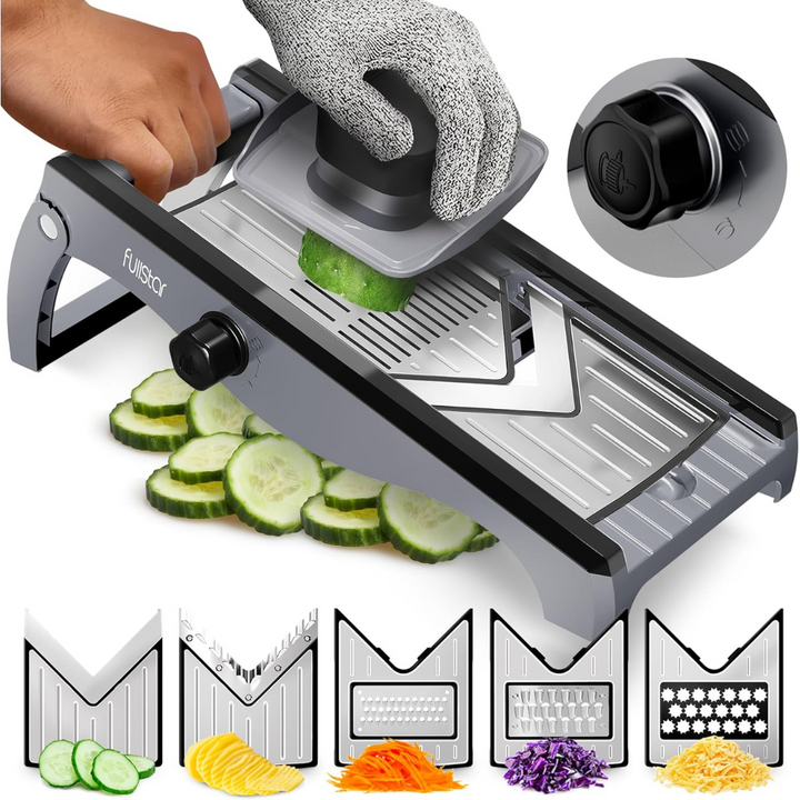 Vegetable Chopper Cutter Mandoline Slicer and Dicer, Cheese Grater, Salad Potato Chipper - Veg Chopper and Dicer - Kitchen Tools & Gadgets - OneBag