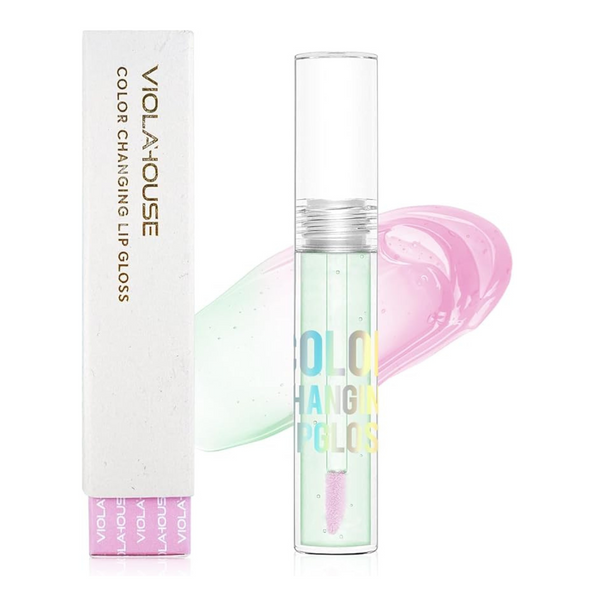 5g VIOLA HOUSE Colour Changing Lip Gloss, PH Lip Tinted, High Gloss Lipstick, Waterproof,Long Lasting Lip Care
