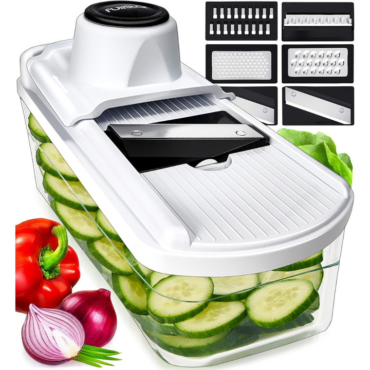 Vegetable Chopper Cutter Mandoline Slicer and Dicer, Cheese Grater, Salad Potato Chipper - Veg Chopper and Dicer - Kitchen Tools & Gadgets - OneBag