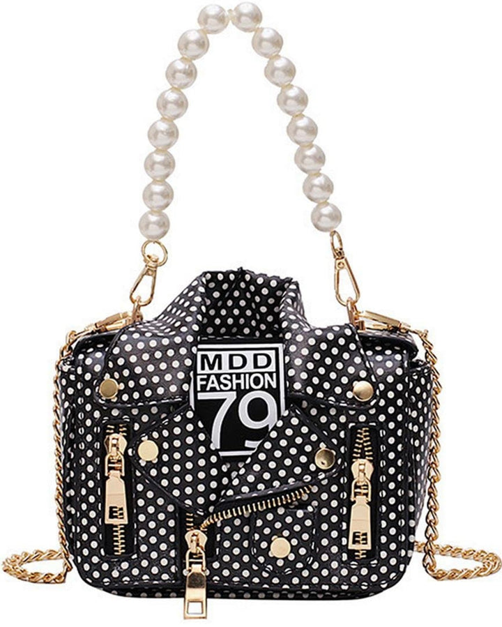 Women Crossbody Bags Chain Shoulder Jacket Bags Motorcycle Messenger Bag Leather Handbags for Girls Purse - OneBag