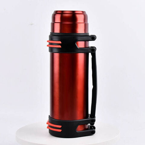 2L Stainless Steel Thermal Vacuum Travel Insulated Bottle Giant Flask for Hot and Cold Drinks - OneBag