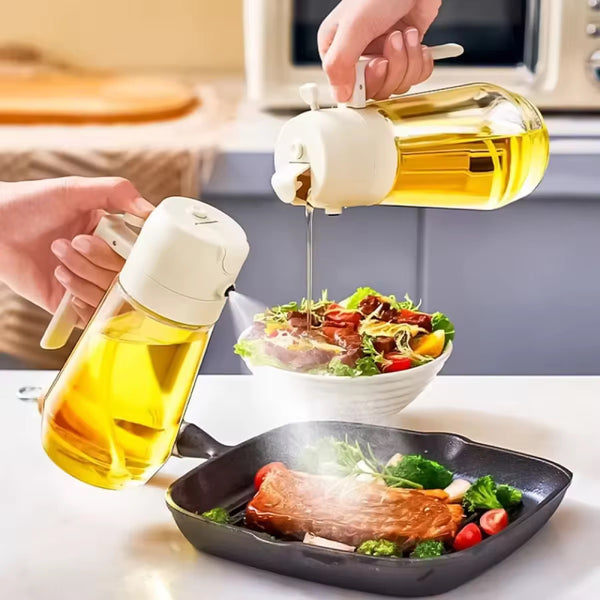 Oil Bottles Kitchen Glass Oil Bottle Spray Pour Dual Purpose Oil Pot Household Seasoning Bottle Oil Bottle With Handle Oil Bottle Kitchen Oil Dispenser