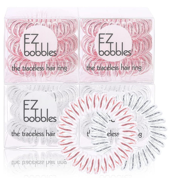 12 Pcs Hair Elastics, Spiral Hair Bands for Women and Girls - OneBag