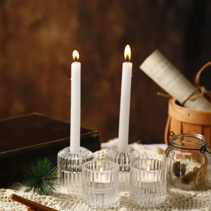 Candle Holder, Tealight Candlestick Holder 2 in 1 for Wedding, Church, Christmas, Birthday party, Bedroom Decoration - OneBag