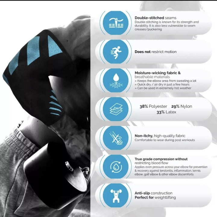 Sport elbow support compression sleeve - OneBag