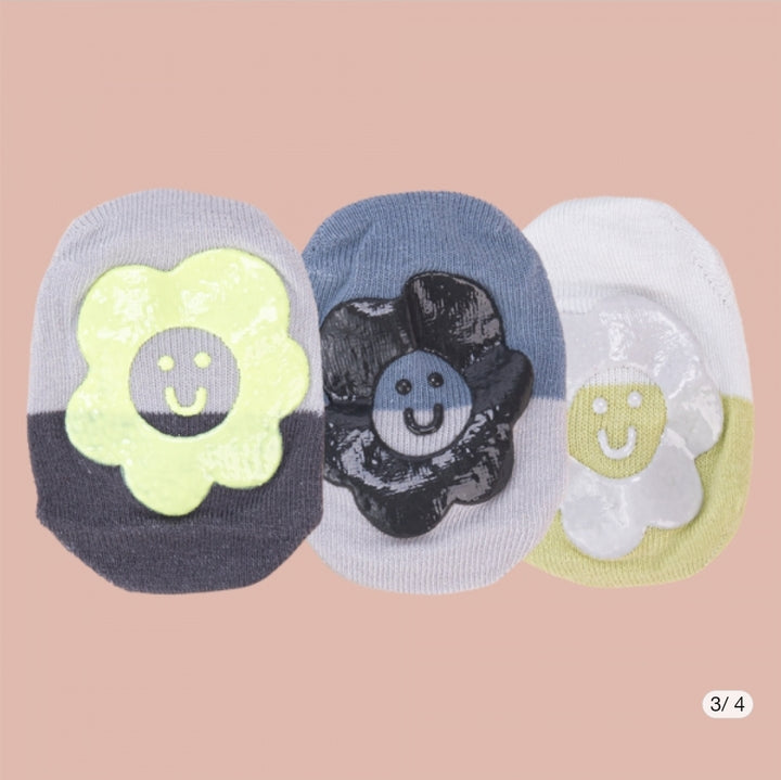5 Pcs Baby Non Slip Grips Ankle Socks, Toddler Cartoon Anti Skid Socks for Boys Girls - OneBag