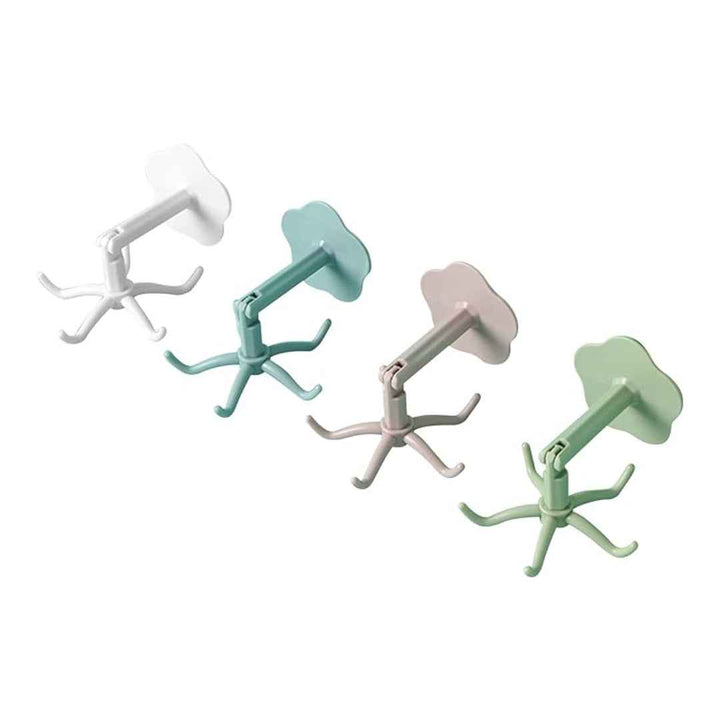 Adhesive Hooks, Removable Wall Hooks Rotating Hooks