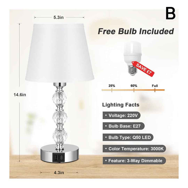 Mixed Styles Bedside Lamp, Table LED Night Light Lamps