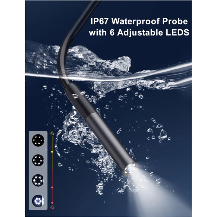 Endoscope Inspection Camera with Light Bluart, 3.0 FHD Endoscope Camera, 16.4ft Cable - OneBag