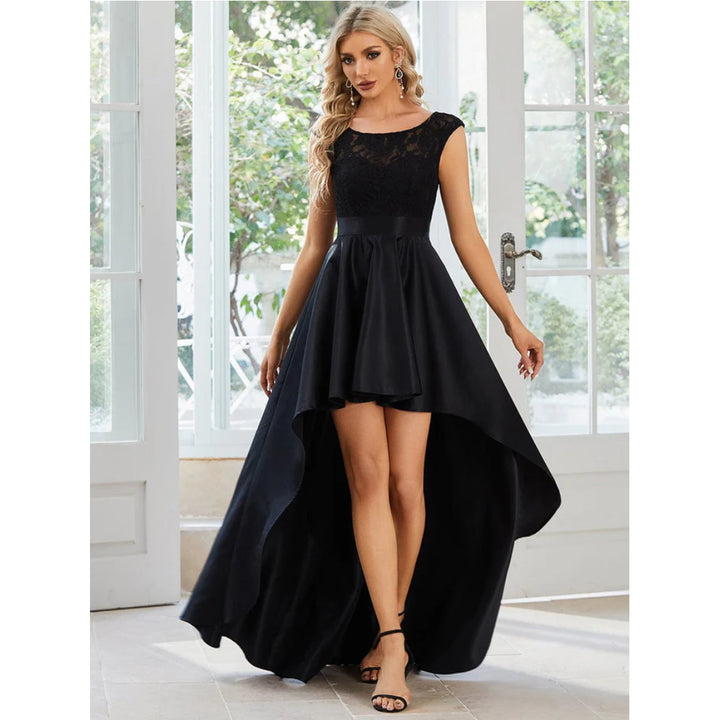 Sleeveless High-low Lace Top Dress - OneBag