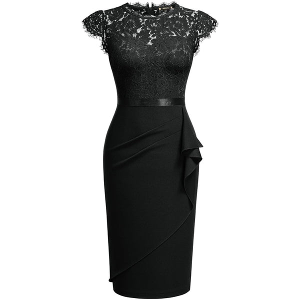 Women Black Formal Party Dress