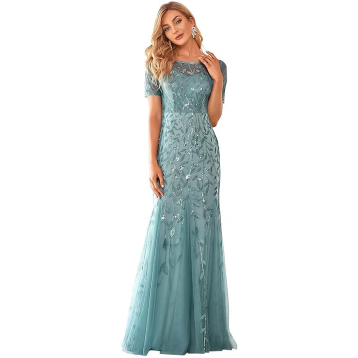 Embroidery Mermaid Evening Dress - OneBag