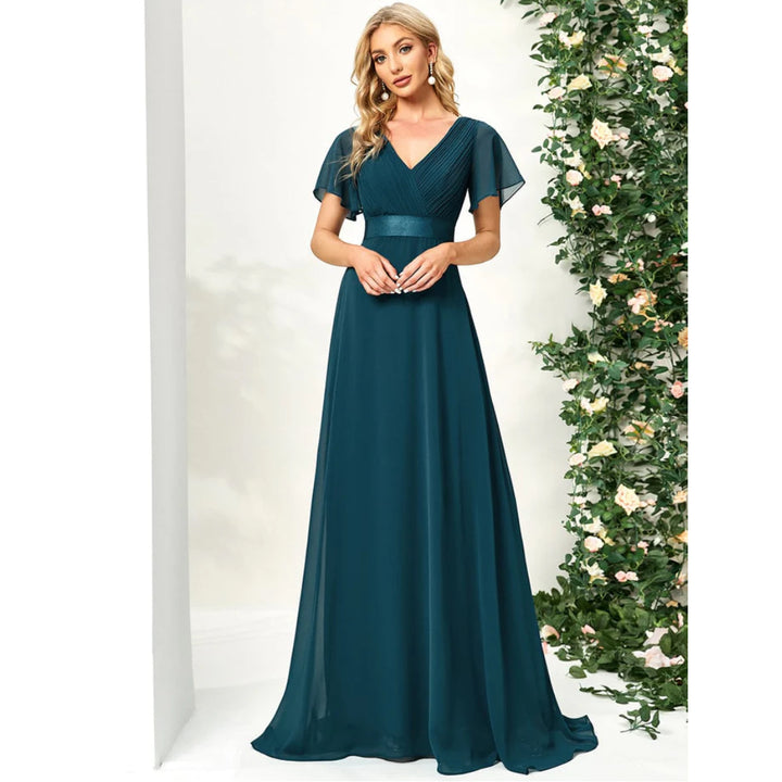Long Chiffon Evening Dresses - OneBag