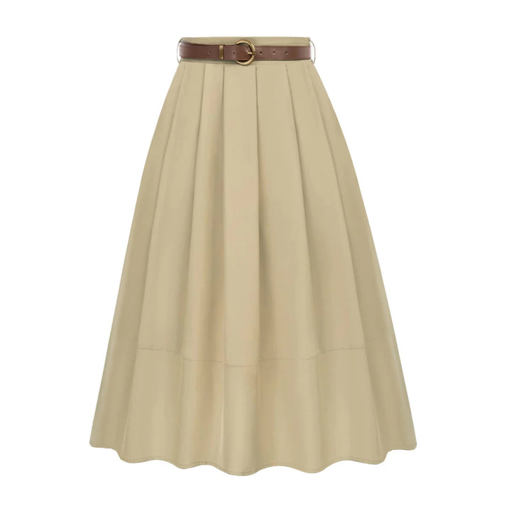 High Waist Knee Length Skirt - OneBag