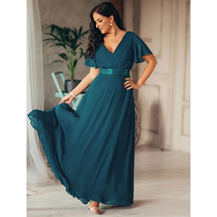 Long Chiffon Evening Dresses - OneBag