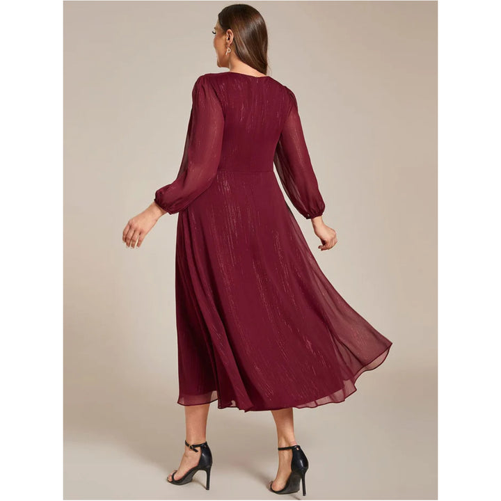 Chiffon Twist Knot Evening Dress - OneBag